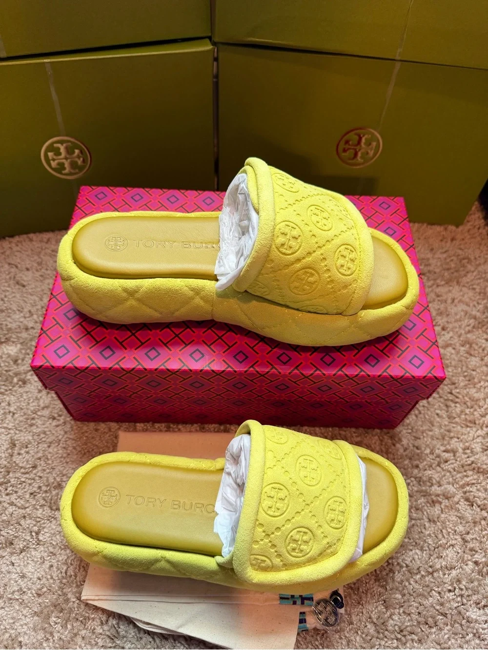 Tory Burch T Monogram Bubble Slide Sandals